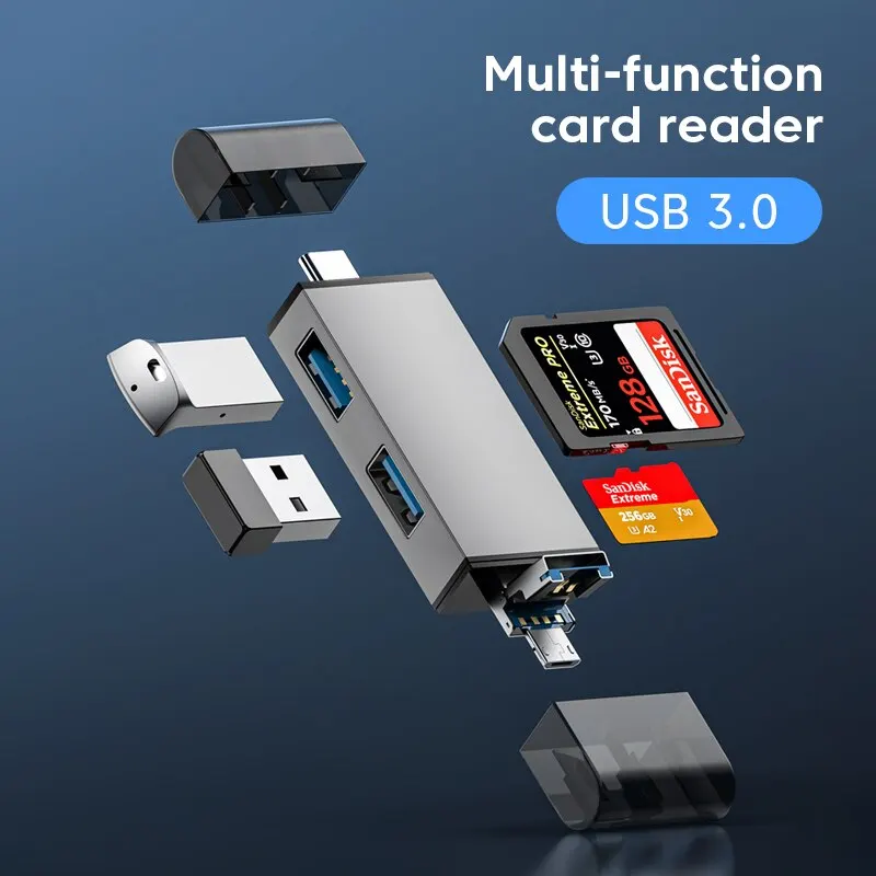 Universal Multi-Function Card Reader, USB 3.0.